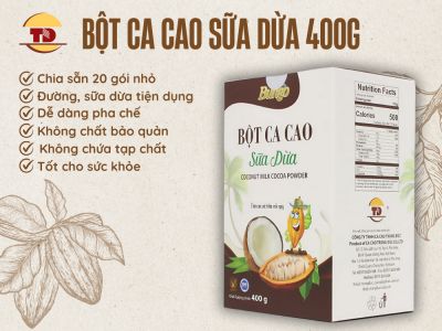 COCONUT MILK COCOA POWDER 400G