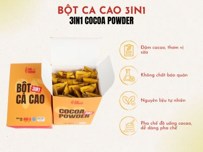 Bột ca cao 3in1 Vinchoco 400g Bột ca cao 3in1 Vinchoco 400g
