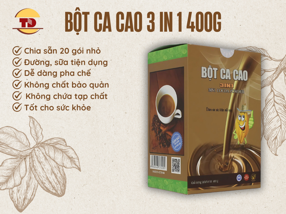 CACAO 3 IN POWDER 1 400G