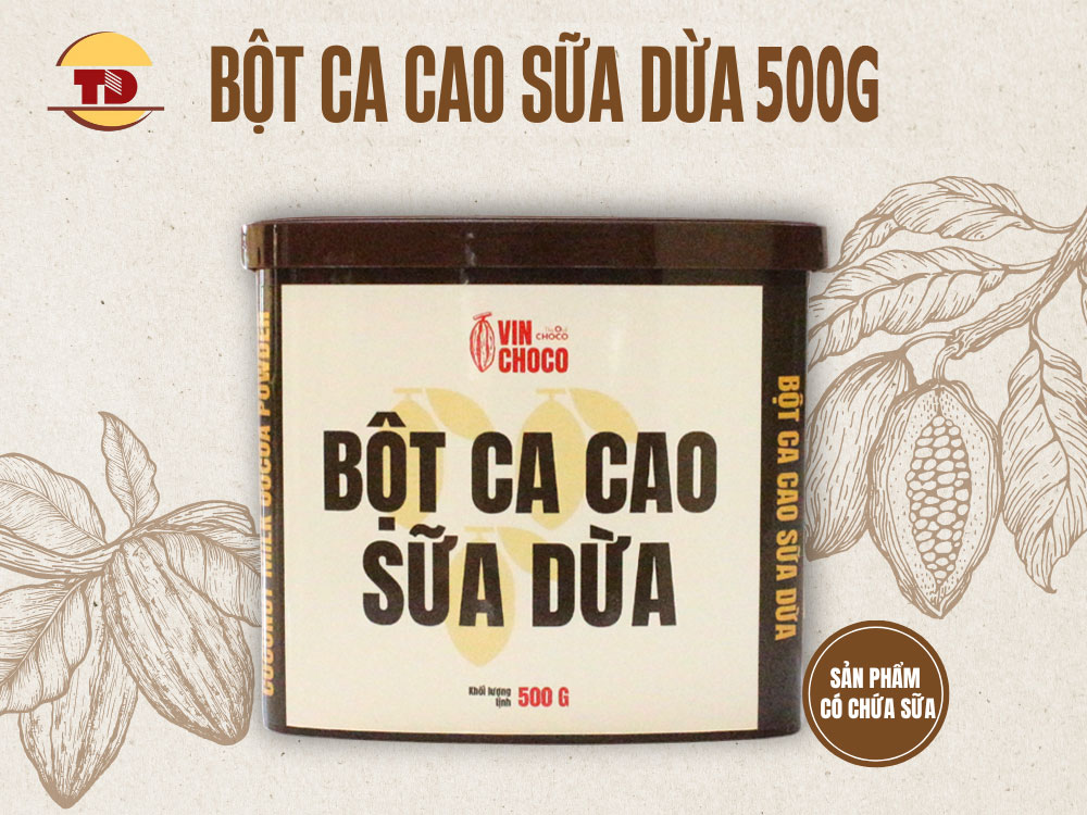 COCONUT MILK COCOA POWDER 500G