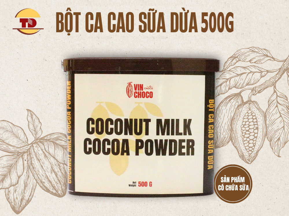 COCONUT MILK COCOA POWDER 500G