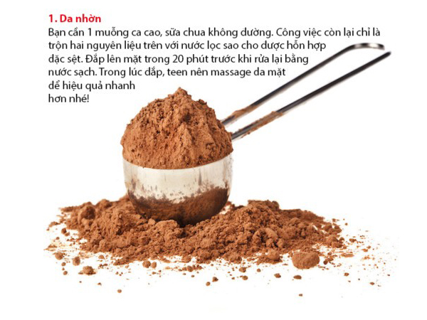 Bột ca cao trị nám dành cho da nhờn